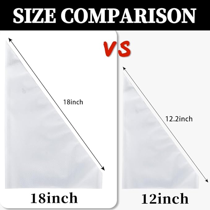 26PCS Extra Large Piping Tips and Bags Set,Jumbo Round Square Wide Star tip | for Churros,Eclairs,Macarons,Cupcakes, 4Jumbo Frosting Nozzles with 20Pcs 18Inch Large Pastry Bags Disposable,Brush,5Bag Ties