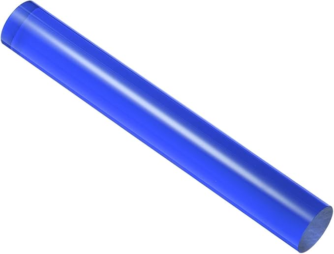 Acrylic Clay Roller, 7.28 Inch Length 1 Inch Dia., Acrylic Non-Stick Rolling Pin Roller Blue - (Applications: for Shaping Sculpting)