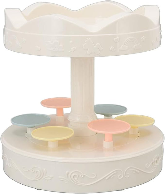 Automatic Rotation Cupcake Display Stand, Carousel Cake Stand, Dessert Table Decoration, Rotating Dessert Machine for Sushi Dessert Cupcake