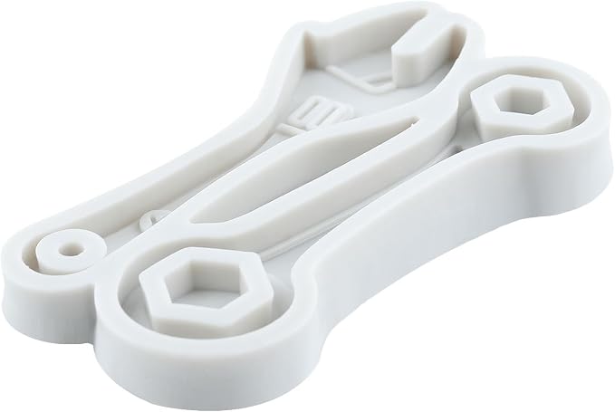 Hand Tools Silicone Mold Construction Tools Fondant Molds Wrench Screw Nut Hammer Pliers Candy Molds For DIY Cake Decoration Cupcake Topper Resin Polymer Clay Chocolate Gum Paste Set of 5