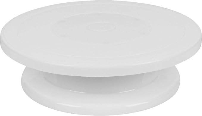 11 Inch Rotating Cake Stand/Turntable with 2 Icing Spatula and 3 Icing Smoother, Revolving Cake Stand Decorating Supplies/Baking Supplies/Baking Kit