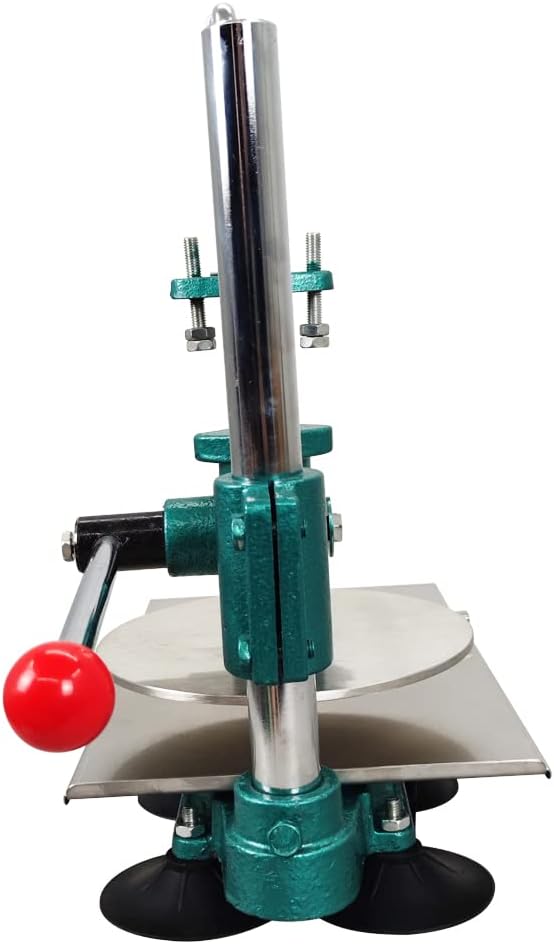 INTBUYING 7.8inch Manual Pizza Dough Pastry Press Machine Household Dough Sheeter Presser Dough Pastry Presser Stainless Steel Pasta Maker Pizza Express Dough Sheeter with Thickened Pallet