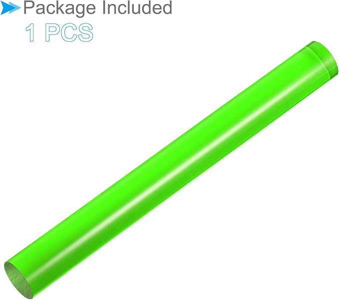 Acrylic Clay Roller, 9 Inch Length 1 Inch Dia., Acrylic Non-Stick Rolling Pin Roller Green - (Applications: for Shaping Sculpting)