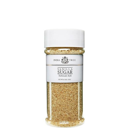 India Tree Sugar Vanilla, Organic, 6.3 Ounce