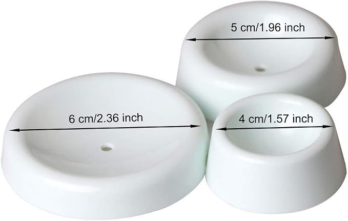 Set of 12 Fondant Forming Cups Button Shaped Drying Holder Sugar Flower Fondant Gumpaste Chocolate Forming Shaping Mold Cake Decorating Tools by EORTA for DIY Craft Cake Art, White