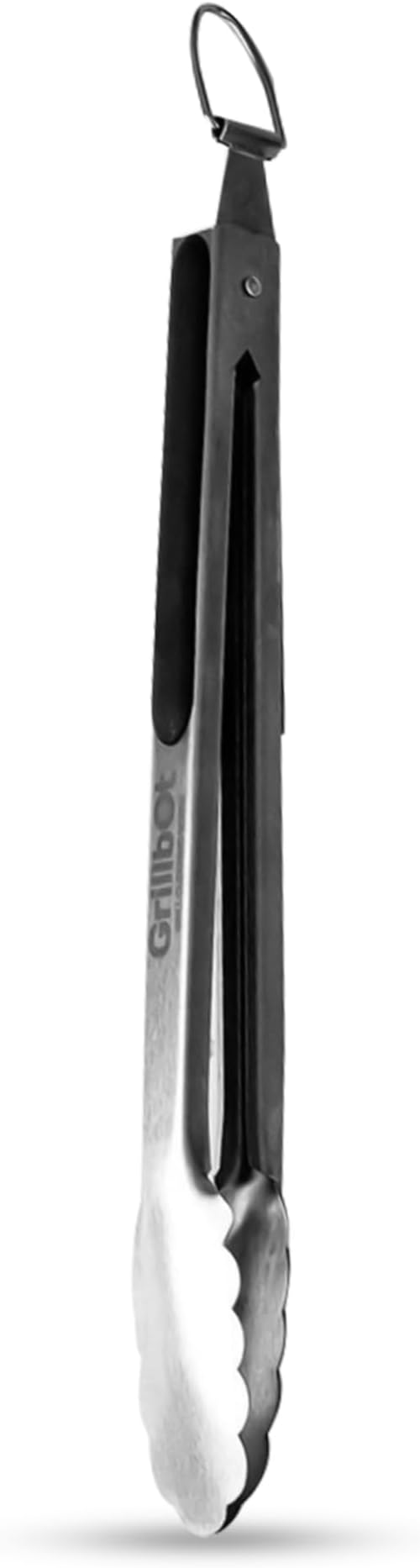 Grillbot Grill Metal Tongs for Cooking, Heavy-Duty Kitchen Tongs Stainless Steel with Long Handles & Locking Grip, Dishwasher Safe