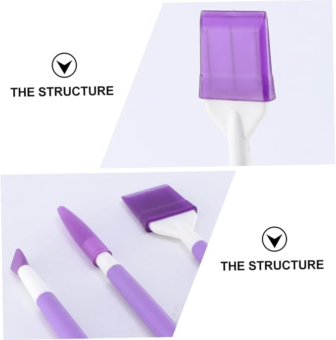 1set Sugar Stir Needles for Cake Decoration Cake Carving Tools Kit Easy Use Fondant Modeling Pens for Bakers for Home Baking and Crafting