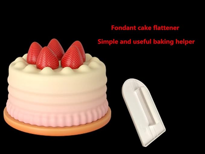 2Pcs Cake Decoration Icing Smoother Paddle Fondant Polisher Finisher Sugarcraft Cups