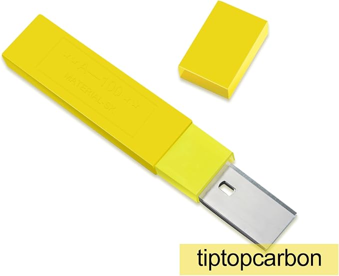 4" Scraper Blades 60 pcs Replacement Stainless Steel Razor Blade for Scraper to Remove Wallpaper Adhesive Vinyls