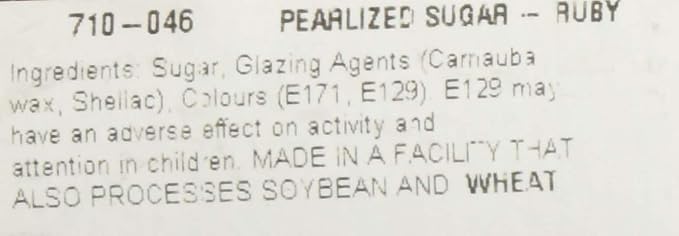 Wilton Pearilized Sugar Food Decorative, Ruby,Red (Pack of 2)