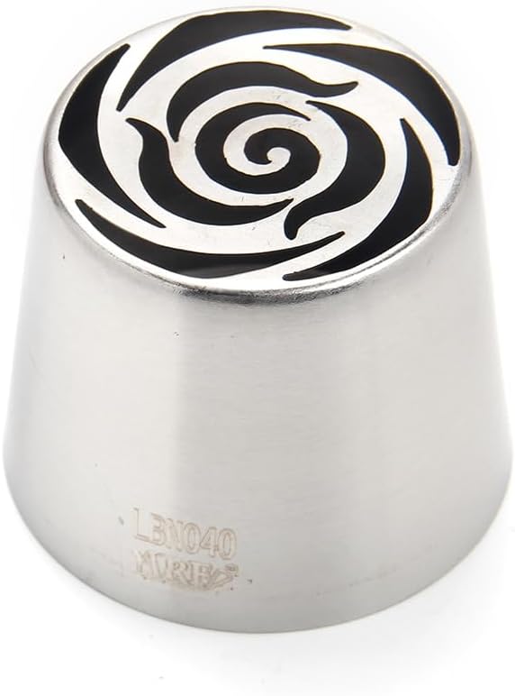 Stainless Steel Extra Large Russian Tulip Flower Icing Tip, Pastry Frosting Piping Nozzle for Cake Marshmallow Bouquet, Cake Decorating Piping Tips, Silver