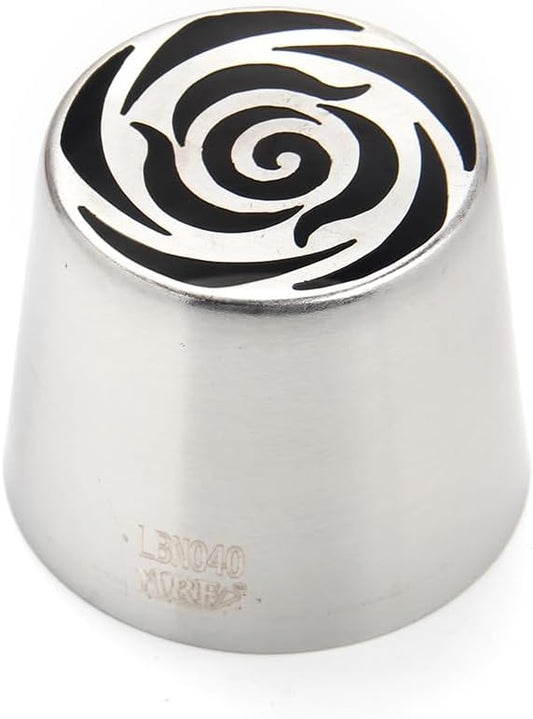 Stainless Steel Extra Large Russian Tulip Flower Icing Tip, Pastry Frosting Piping Nozzle for Cake Marshmallow Bouquet, Cake Decorating Piping Tips, Silver