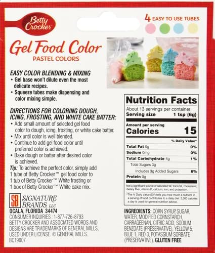 Betty Crocker, Pastel Green Food Color, 2.7 Ounce