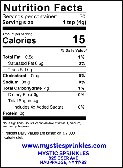 Mystic Sprinkles Fourth of July Sprinkles Mixes (Americana Sugar Crystals 4.2oz)