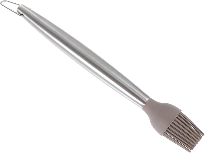 Abaodam Professional Silicone Basting Brush with Stainless Steel Handle Heat Resistant Bbq Oil Brush for Cooking Baking and Grilling Non-melting Kitchen Tool for Marinating and Glazing