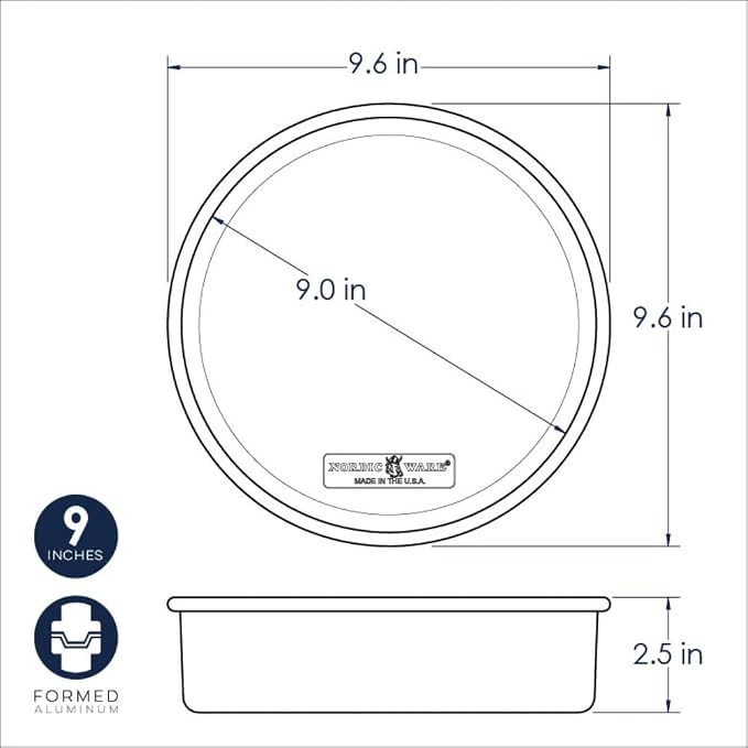 Nordic Ware Naturals Round Cake Pan, 9-Inch