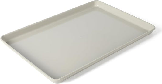 Martha Stewart Gallen 17 x 11 Inch Nonstick Carbon Steel Cookie Sheet – Cool Grey, Durable Bakeware for Even Baking and Easy Cleanup