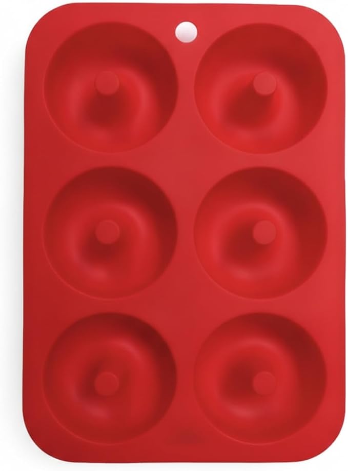 Silicone Donut Pan, 6-Cavity Baking Tray for Oven (1 PC)