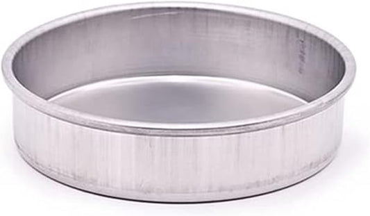 8 x 2 Round Cake Pan, Silver Aluminum