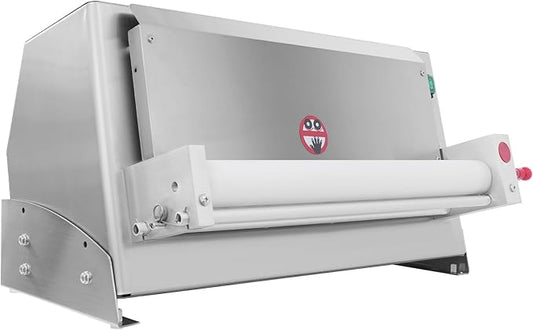 Pizza Dough Roller Sheeter, Commercial Pizza Dough Making Rolling Machine, 450W Automatic Pizza Press Maker with Adjustable Thickness for Pizzerias Restaurants Cake Shops (3-18 in)