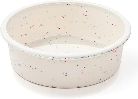 Vinino 6 Inch Silicone Round Cake Pan with Metal Reinforced Frame, Nonstick Silicone Springform Pan for Baking Suitable for Making Layers, Cheese & Chocolate Cakes