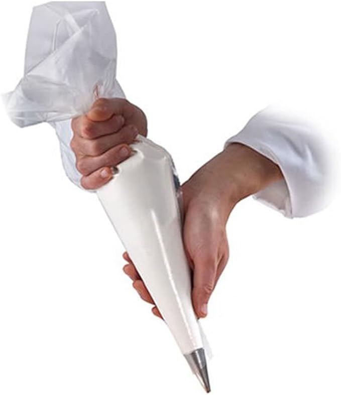 Piping Pastry Bag Pack of 100 Plastic Disposable Cream Pastry Bag Cake Icing Sugarcraft Cupcake Piping Decorating Tool For Baking Supplies (Small 25.5CMx26CMx15.5CM)