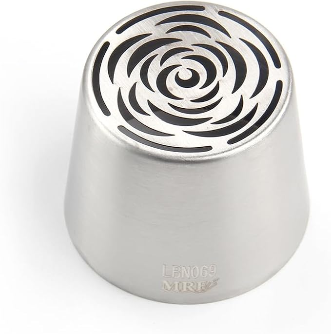 1 Piece Stainless Steel Extra Large Russian Flower Icing Tips,Pastry Frosting Piping Nozzles for Cake Marshmallow Bouquet,Cake Decorating Tips Baking Tools,Flower Frosting Nozzles for Decorating