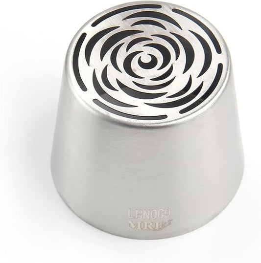 1 Piece Stainless Steel Extra Large Russian Flower Icing Tips,Pastry Frosting Piping Nozzles for Cake Marshmallow Bouquet,Cake Decorating Tips Baking Tools,Flower Frosting Nozzles for Decorating