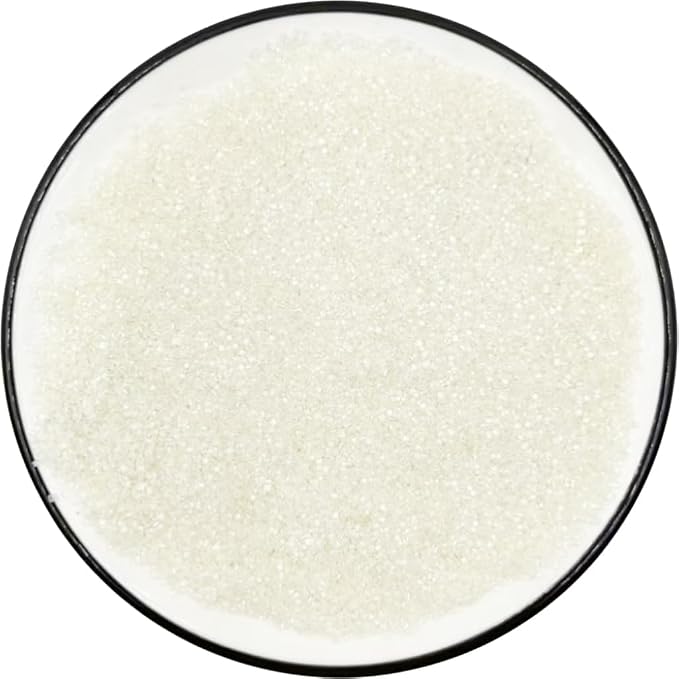 Senchanting White Sanding Sugar Sprinkles, Edible White Sprinkles for Cake Decorating Wedding Valentine's Day Party Baking Cookie Ice Cream Cupcake Decoration Holiday Supplies 90g/3.2oz