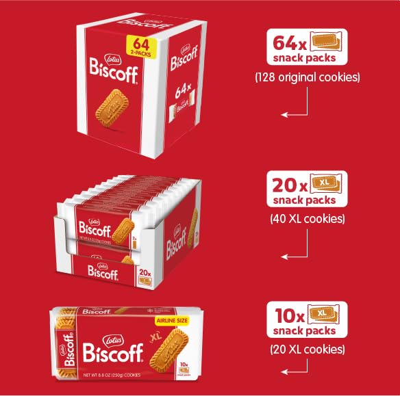 Lotus Biscoff Airplane Cookies,Caramelized Biscuit Cookies,Two-Pack,Vegan,80 Count (Pack of 2)