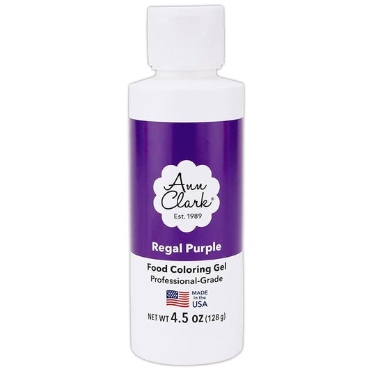 Ann Clark Regal Purple Food Coloring Gel Large 4.5 oz. Professional Grade Made in USA