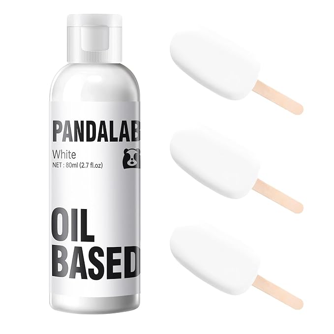 White Oil Based Food Coloring for Chocolate, Candy Melts, Donuts, Strawberries, Frosting, Cake, Professional Edible Dye for Baking - 80 Milliliters 2.7 Fl.Oz
