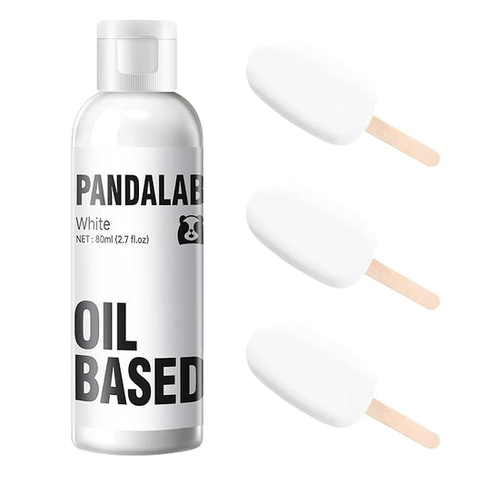 White Oil Based Food Coloring for Chocolate, Candy Melts, Donuts, Strawberries, Frosting, Cake, Professional Edible Dye for Baking - 80 Milliliters 2.7 Fl.Oz