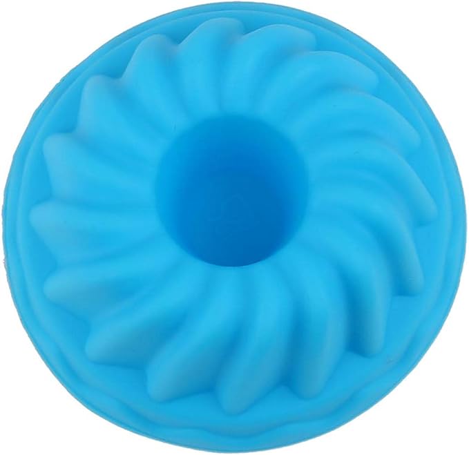 12Pcs Small Pumpkin Cake Cups, Silicone Doughnut Pans for Baking Mini Pan Molds Nonstick Donut Muffins Cupcake Fluted Tube