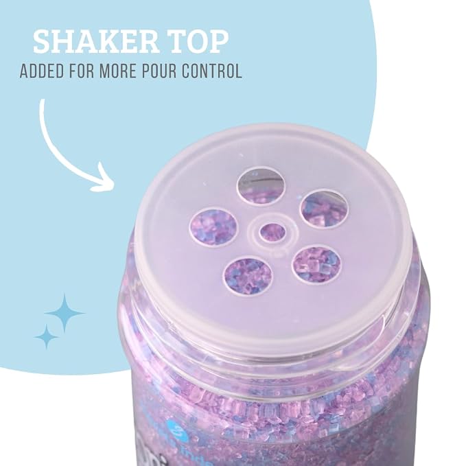 Sweets Indeed Dye Free Pastel Sugar Mix, Dye Free, Edible Sugar Mix, Perfect for Cake Decorations, Baking, Ice Cream, Cookies, Cupcake Topper 3.35 ounces (Dye Free Pastel Sugar)