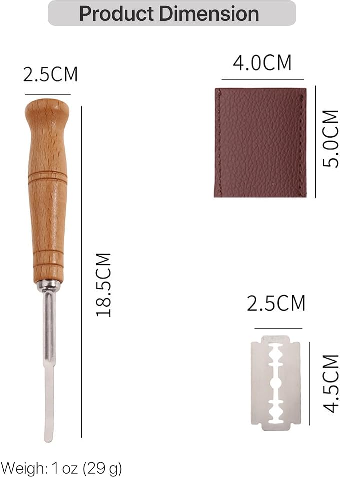 Bread Lame Sourdough Scoring Tool - Premium Wood Handle Bread Scoring Knife with 5 Replacement Blades & Protective Paper Box - Professional Dough Scorer for Artisan Bread Baking Supplies