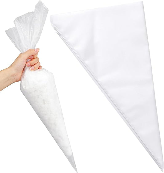 200 Pcs Piping Bags Extra Large 24 Inch Disposable Icing Bags Clear Anti Burst Pastry Bags, Thickened Non-Slip Icing Piping Bags for Frosting, Ideal for Desserts Cakes Cookie Decoration