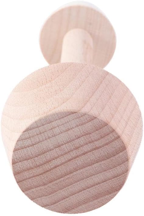 Pokinge 3PCS Wooden Egg Tart Tampers Dough Press Eggtart Mould, Double Sided Egg Tart Pusher Shaping Baking Portable Eggtart Mould DIY Baking Gadgets