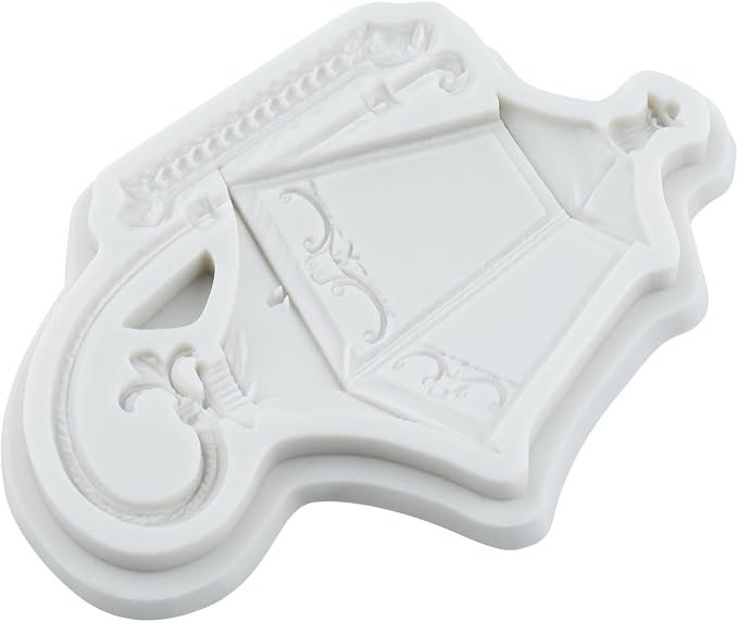 European Vintage Wall Light Silicone Mold Street Lamp Fondant Molds for Cake Decorating Cupcake Topper Chocolate Candy Polymer Clay Gum Paste