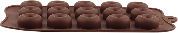 15 Cavity Donut Shapes Silicone Candy Molds For Gummy Candy Chocolate Cake Decoration Set Of 2