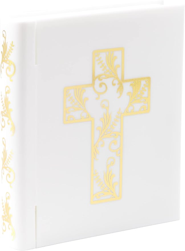 Religious Bible and Cross Cake Topper