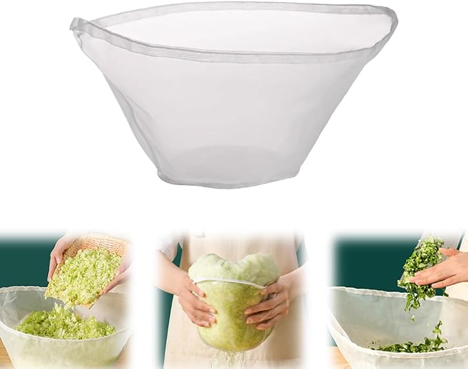 Soy Milk Bag Cheesecloth Bags,2025 New Cheese Cloth Bag for Straining,Reusable Straining Bags for Cooking Baking Juicing (1, Small)