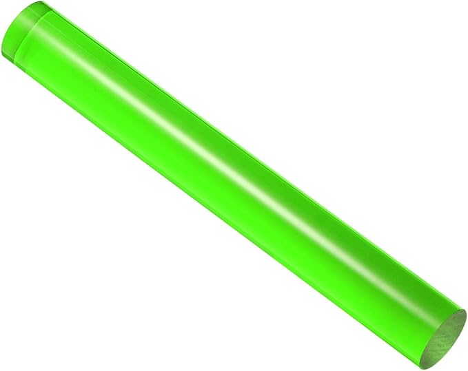 Acrylic Clay Roller, 8 Inch Length 1 Inch Dia., Acrylic Non-Stick Rolling Pin Roller Green - (Applications: for Shaping Sculpting)