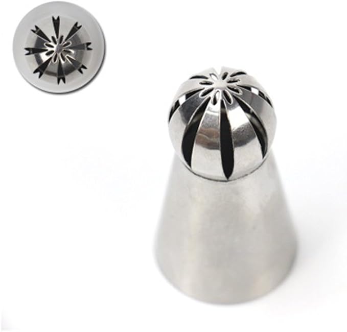 Russian Sphere Nozzle Piping Tip Stainless Steel by Chef Collection (1, 487)