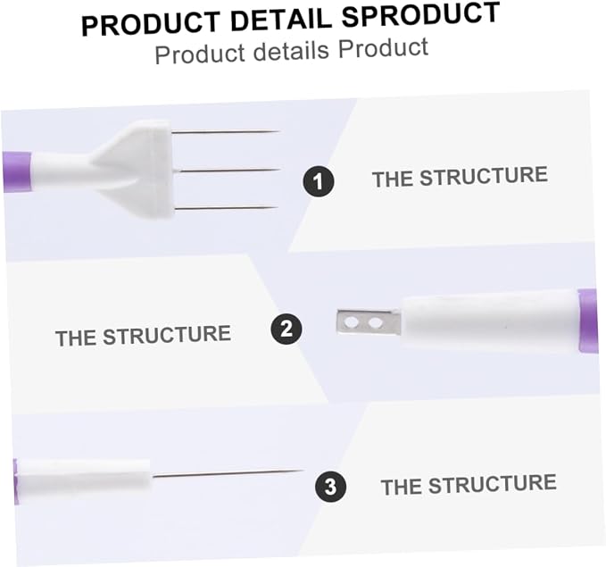 COLLBATH 1set Cake Engraving Tool Fondant Modeling Needles for Cake Decoration and Reusable Sugar Paste Carving Kit for Bakers and Professionals