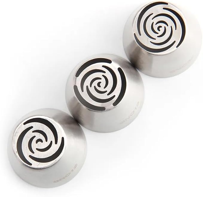 82Pack Large Russian Flower Nozzles for Cake Decorating Stainless Steel Buttercream Bouquet Nozzles,Includes 65 Large Flower Nozzles,2 Leafs, 2 Converters,2 Brushes,1 Silicone,10 Framing Bags