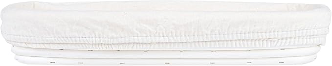 Restaurantware Bread Proofing Basket 13 Inch Long Oval Pack of 1 Rattan Dough Fermentation Basket With Cotton Liners, Oval Banneton Bread Rising Bowl For Home, Commercial, and Artisanal Baking
