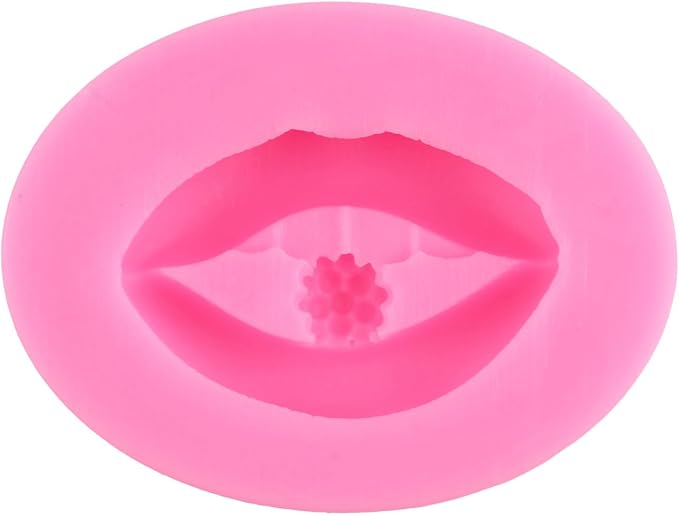 ZiXiang Lips Fondant Molds Sexy Lips Kiss Collection Candy Silicone Molds For Valentine's Day Cake Decorating Cupcake Topper Polymer Clay Candy Chocolate Gum Paste Set Of 4