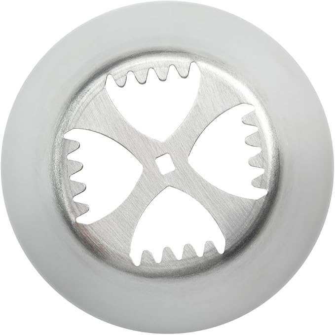 Restaurantware-Russian Piping Tip, 1 Tulip Cake Decor Piping Tip - #4, Corrosion-Resistant, Stainless Steel Decorating Tip For Frosting, Dishwashable, Decorate Cupcakes, Cakes, or Cookies