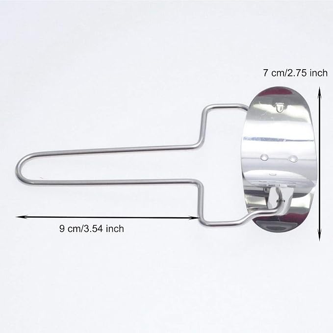 EORTA 2 Pieces Stainless Steel Pastry Rolling Cutter Circle Dough Blade Roller Dumpling Wrapper Mould Pie Ravioli Empanada Pierogi Calzone Making Tools for Home Kitchen, DIY, Gift, Dia.7 cm